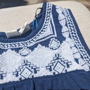 Boho embroidered tank top